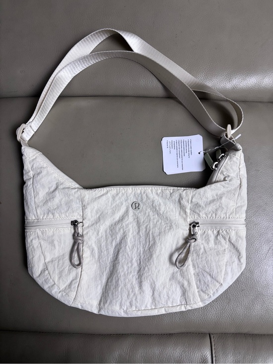 lululemon athletica Handbags - lululemon athletica Cream Nylon Crossbody Shoulder Bag